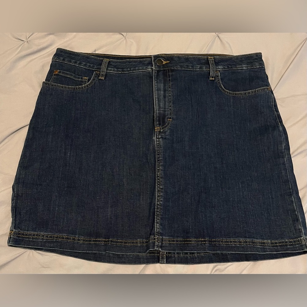 Denim skort size 16W NWOT